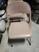 Metal folding chairs
