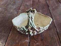 Vintage McCoy Pottery Ceramic Basket Planter