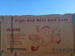 IRGC40 HIGH-END MINI ELECTRIC GOLF CART