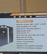 LANDHONOR GALVANIZED APEX ROOF METAL SHED