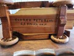Wooden toy truck replica
