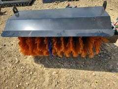 skid steer angle broom sweeper attachment