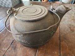 Vintage Cast Iron Kettle