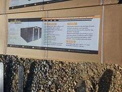 LANDHONOR GALVANIZED APEX ROOF METAL SHED