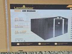LANDHONOR GALVANIZED APEX ROOF METAL SHED