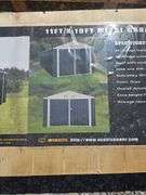 11"x19' METAL GARAGE SHED W/ DOUBLE FRONT DOORS