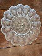Vintage Clear Glass Serving Trays