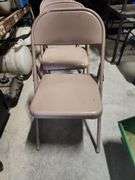Metal folding chairs