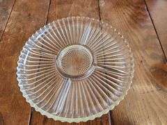 Vintage Clear Glass Serving Trays