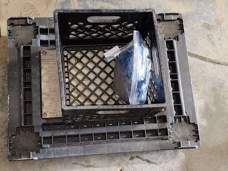 Dolly Cart with Mounted Milk Crate