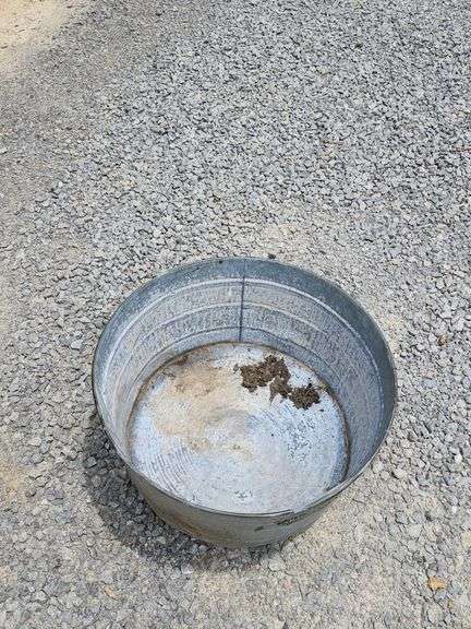 Vintage Galvanized Steel Wash Tub