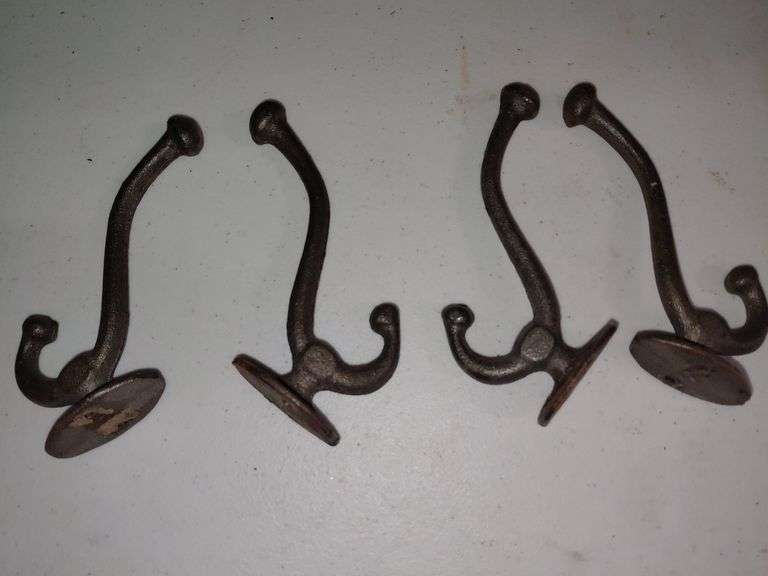 Metal coat hooks