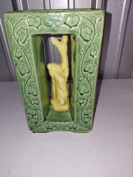 Vintage Shawnee Pottery Double Vase