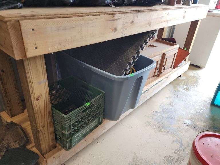 Hand-made Wooden Work Bench