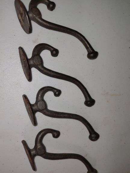 Metal coat hooks