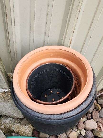 Plastic Floral Planter Pots