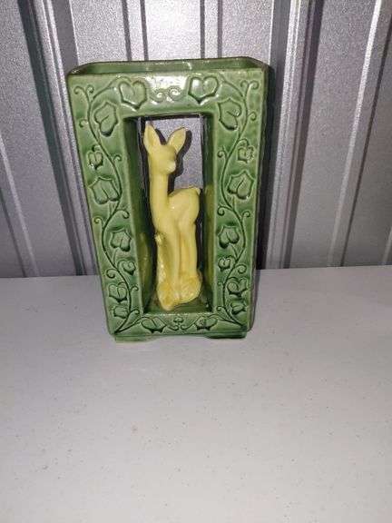 Vintage Shawnee Pottery Double Vase