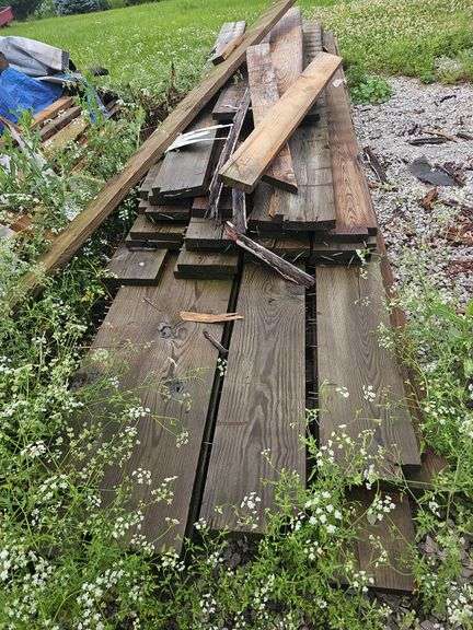 Various Treated Wood Pieces