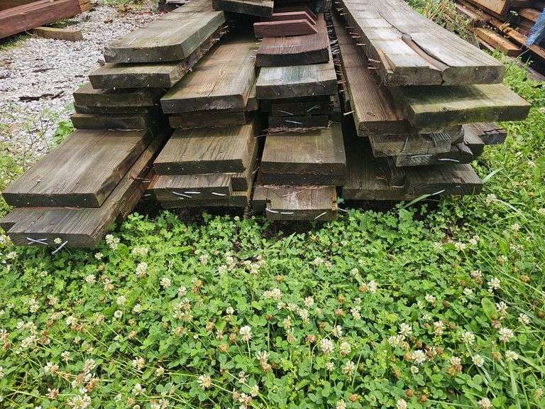 Various Treated Wood Pieces