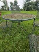 Vintage Wrought Iron Table & Chairs