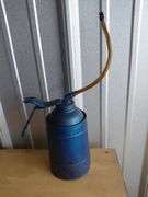 Vintage Blue Metal Thumb Pump Oiler