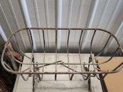 Rustic Wrought Iron Planter Stand
