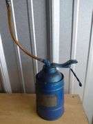 Vintage Blue Metal Thumb Pump Oiler
