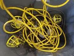 Industrial String Lights & 2 Interlocking Foam Mats