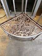 Vintage Wrought Iron Foldable Corner Plant Stand