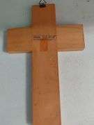 Hand Painted El Salvador Wooden Cross