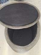 Storage Ottoman with Removable Tray Top