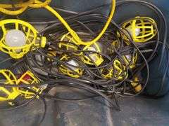 Industrial String Lights & 2 Interlocking Foam Mats