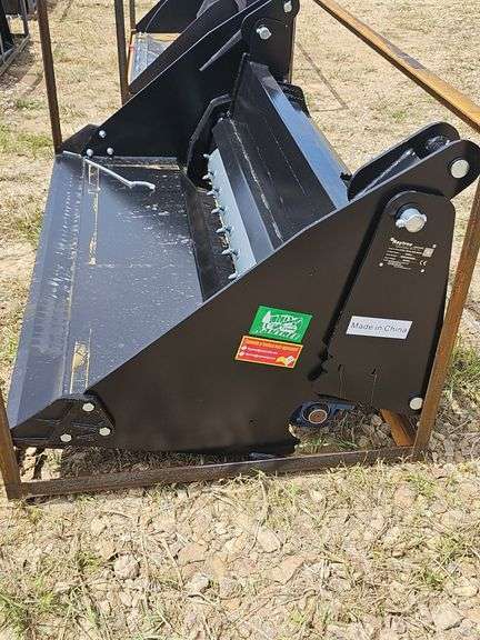 Raytree Skid Steer 6-in-1 Power Rake Bucket