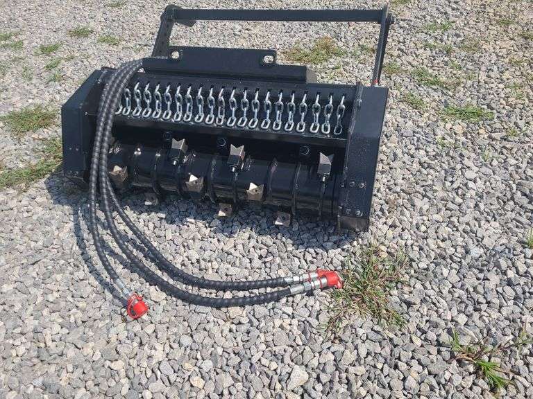 SDLanch Mini Skid Steer Hydraulic Drum Mulcher