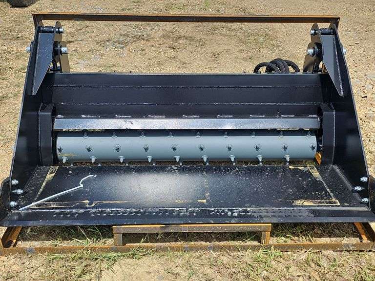 Raytree Skid Steer 6-in-1 Power Rake Bucket