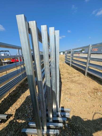 24ft Galvanized Free Standing Coral Gates