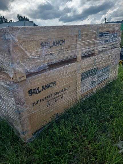 SDLanch Unused Double Garage Metal Shed