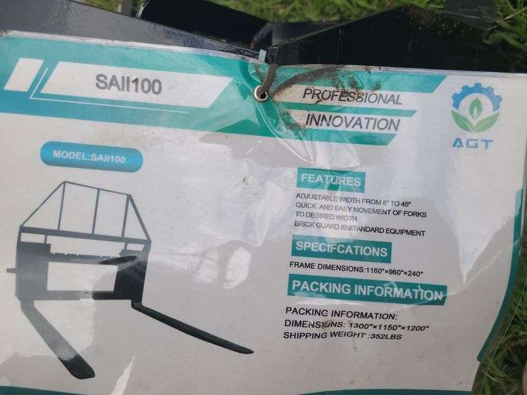 AGT Skid Steer Pallet Forks