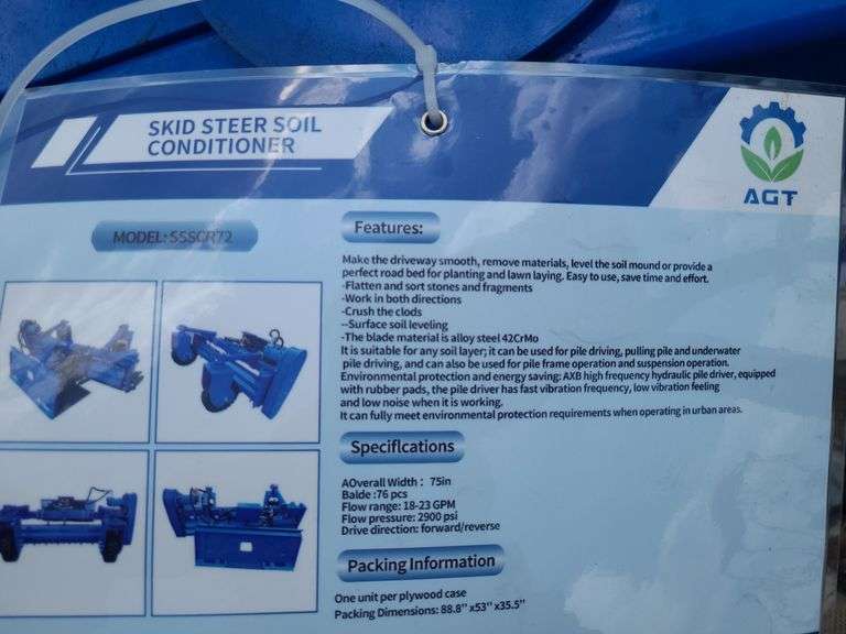 AGT Skid Steer Soil Conditioner