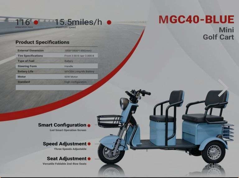 SDLanch High-End Mini Electric Golf Cart