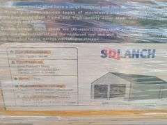 SDLanch Unused Double Garage Metal Shed