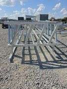 3-Round Bale Galvanized Hay Feeder