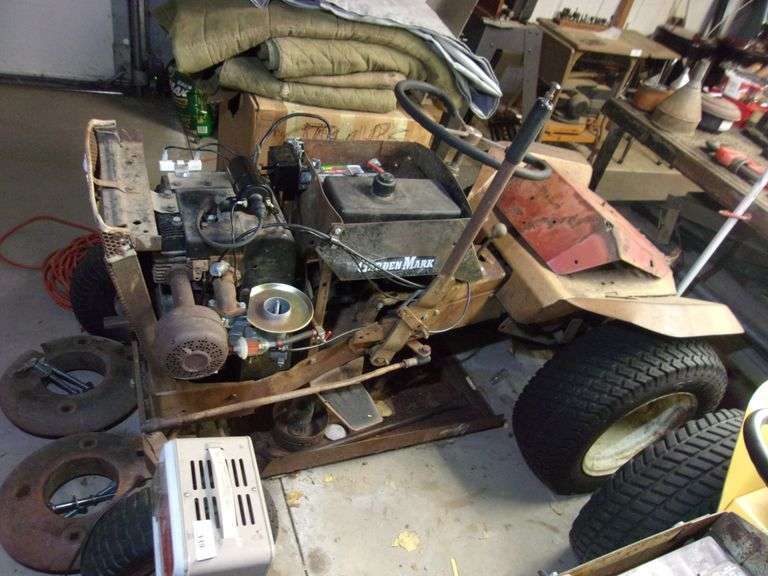 GARDEN MARK RIDING LAWN MOWER W/ WHEEL WEIGHTS Bentley & Associates, LLC