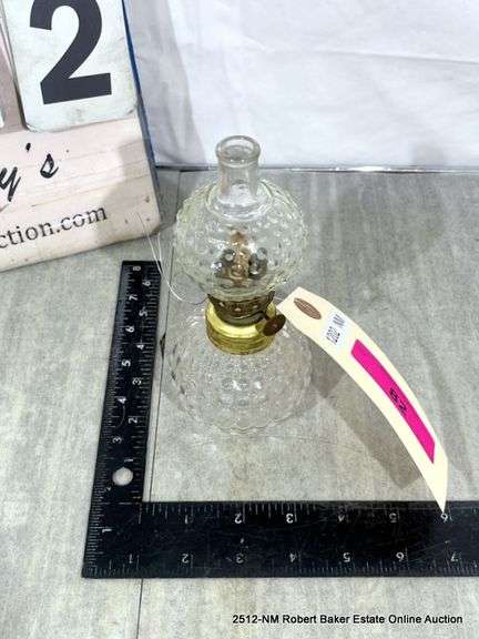 MINI CLEAR GLASS OIL LAMP