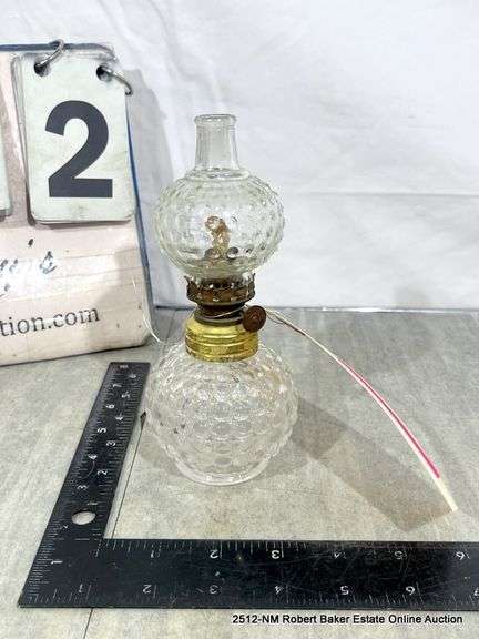MINI CLEAR GLASS OIL LAMP