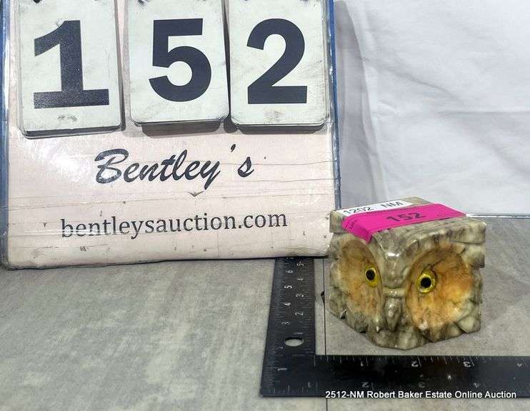 HAND CARVED SQUARE OWL - ITALIAN MADE