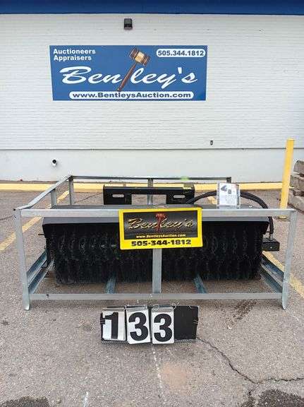 NEW 2024 WOLVERINE SKID STEER HEAVY DUTY HYDRAULIC ANGLE BROOM MODEL ...