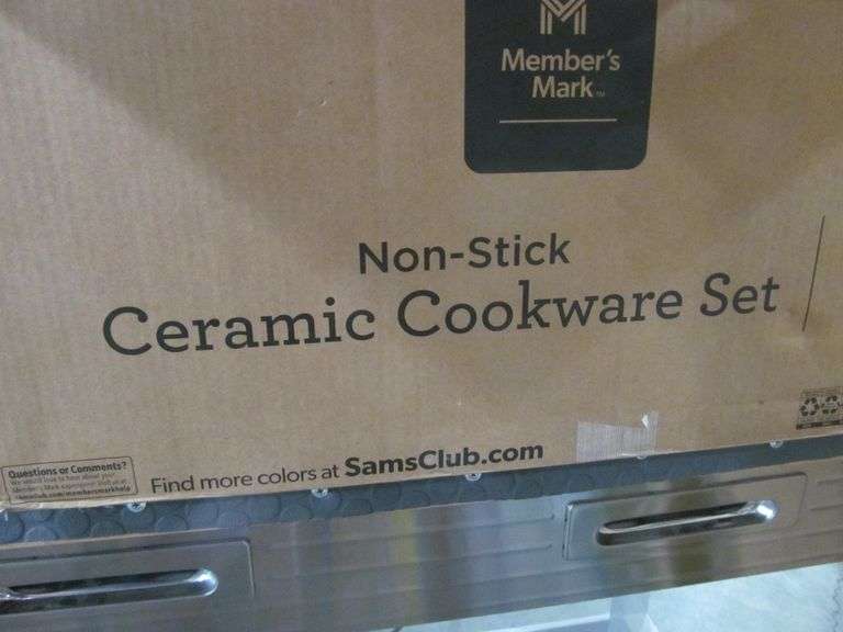 Member's Mark Non Stick Ceramic Cookware Set MEMBER'S MARK NON-STICK CERAMIC COOKWARE SET -11 PIECES - Bentley