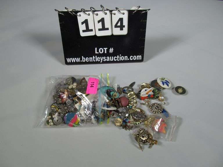 thumbnail image 2 of 60 Pairs Mixed Design Metal Fashion Dangly Earrings Wholesale Lot NEW 2 of 6