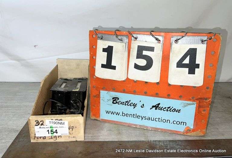 BOX: VINTAGE (2) 6-DIGIT COUNTERS, (1) 3-DIGIT COUNTER - Bentley ...
